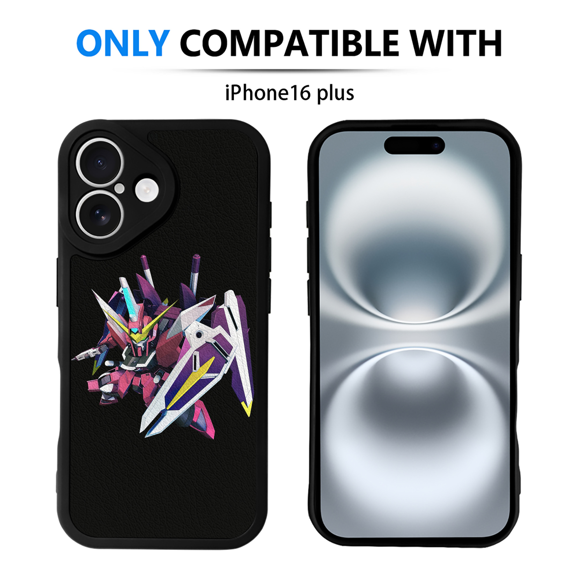 （画像用） 機動戦士ガンダム Mobile Suit Gundam 【iPhone 16シリーズ対応】シリコンスマホケース（レザー調） 材質：シリコン